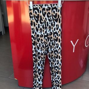 BeachRiot full length legging with printed cheetah print. Soft and stretchy!